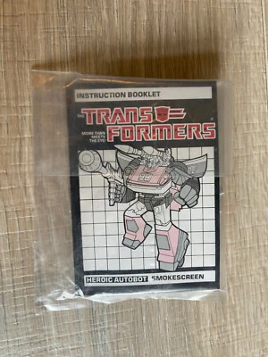 Transformers G1 Smokescreen Official Hasbro Release Accessories Sealed NEW - Image 1 of 4