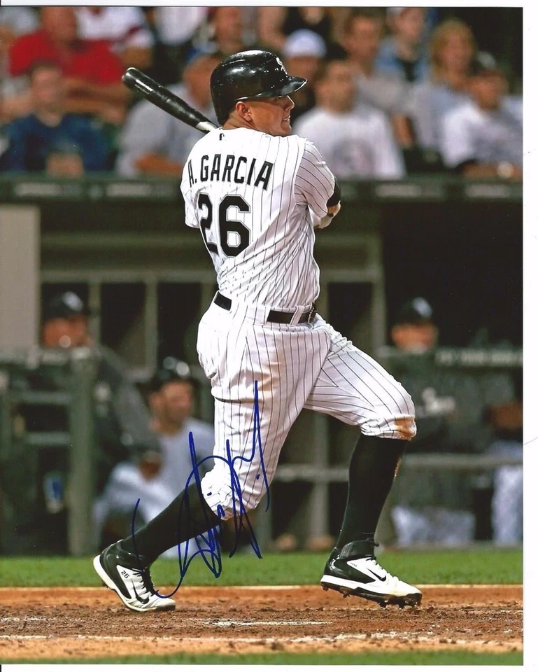 Foto 8x10 firmada por Avisail Garcia de los Medias Blancas de Chicago Foto 1 de 1