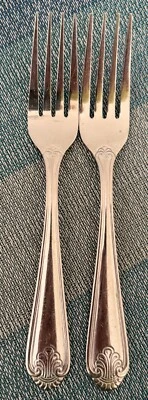 2 horquillas WCO5 (ino inoxidable) de Walco brillante ventilador/mango punta de pluma 7 3/4" Foto 1 de 4