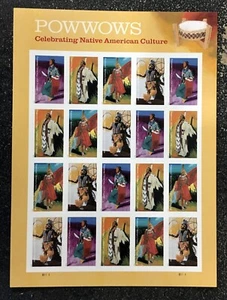 2025USA Forever - Powwows Native American Indian Culture - Sheet of 20  mint - Picture 1 of 1