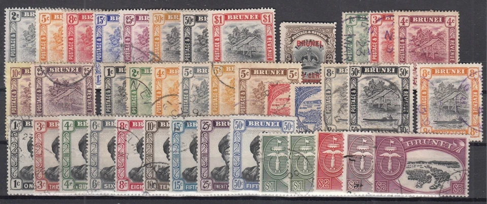 RY25906/BRUNEI BRITÁNICO – 1905/1958 TREMENDA SELECCIÓN USADA Foto 1 de 1