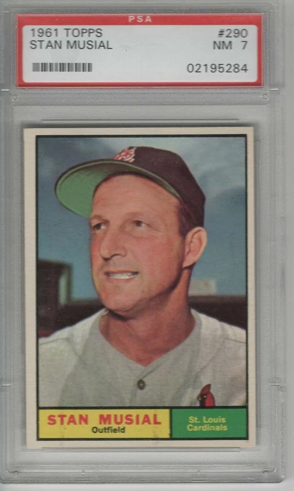 1961 Topps #290 Stan Musial PSA 7 Foto 1 de 1