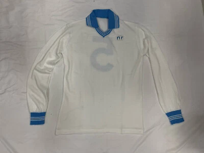 Maglia NAPOLI N°5 RUUD KROL Bianca Manica Lunga 1980/81 Lanetta Vintage Calcio - Immagine 1 di 4