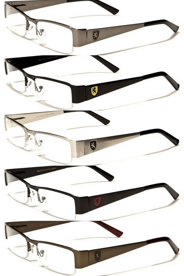 Nuevo Khan Mujer Moda Gafas Transparentes Marco Metal KN1214CL Foto 1 de 1