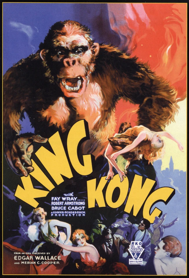 KING KONG Movie Poster 1933 RARE Print
