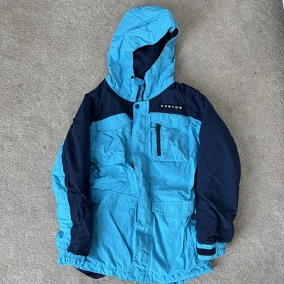 Chaqueta Encubierta Burton Niños XL 14-16 DryRide Snowboard Con Capucha Azul Esquí Invierno Cálida Foto 1 de 4