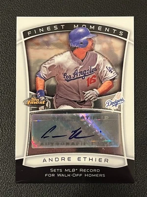 Andre Ethier 2010 Topps Finest Moments Auto Dodgers Foto 1 de 2