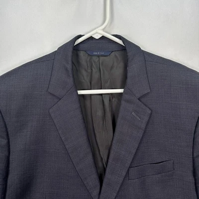 Blazer Brooks Brothers Para Hombres 44L Azul Marino Lana Madison Hecho en Italia Chaqueta Ethomas Foto 1 de 4