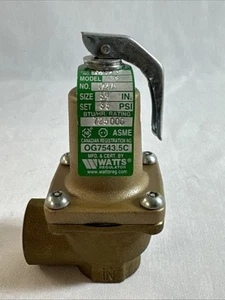 Watts Model M3 3/4” 35 Psi Valve - Picture 1 of 6