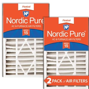 Air Bear 16x25x5 (4 7/8) Replacement 266649-105 MERV 15 Air Filters 2 Pack - Picture 1 of 7
