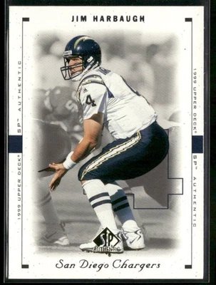 1999 SP Authentic #72 Jim Harbaugh - Image 1 of 2