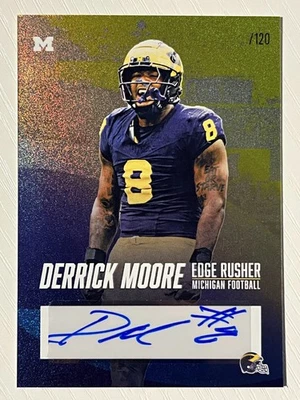 Derrick Moore 2025 Valiant Michigan Wolverines Auto Autograph /120 - Image 1 of 2
