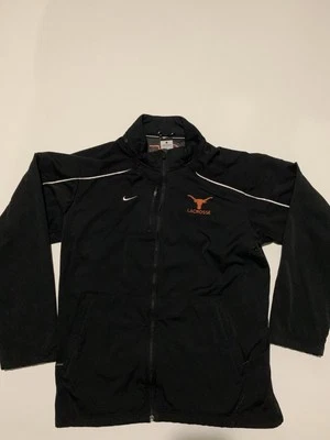 Nike Jacket Texas Longhorns Mens Large Black Striped Team Lacrosse - Image 1 of 4