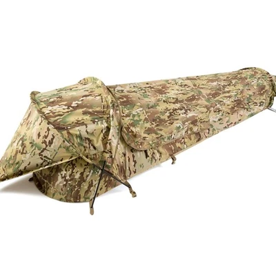 Military Hideaway Bivy Cover Stealth Compact Single-Pole Hooped Tent for Modu... - Image 1 of 4