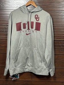Sudadera con Capucha Nike Oklahoma Sooners Para Hombre Calce Térmico Talla XL Gris Usada NCAA - Imagen 1 de 10