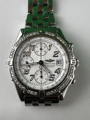 Breitling Chronomat Blackbird A13350 Diamond Dial Watch - Image 1 of 4