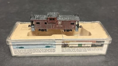 Con-Cor Pennsylvania Extended Vision Caboose 477786 N Scale Train 0001-01261M - Image 1 of 4