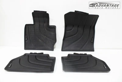 BMW X4 F26 2015-2018 alfombrilla de piso delantera y trasera alfombrilla de goma juego de 4 OEM Foto 1 de 4