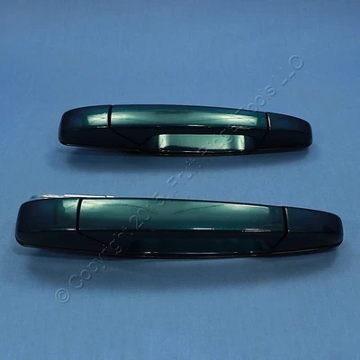 1 par de manijas de puerta exterior GM OEM Bermuda azul lado pasajero 15915128 15915638 Foto 1 de 4