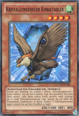 YuGiOh Kristallungeheuer Kobaltadler LCGX-DE160 Common NM 1st - Bild 1 von 2
