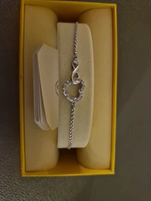 Swarovski Infinity Heart Armband Hyperbola mit Herz + Unendlichzeichen - Bild 1 von 4