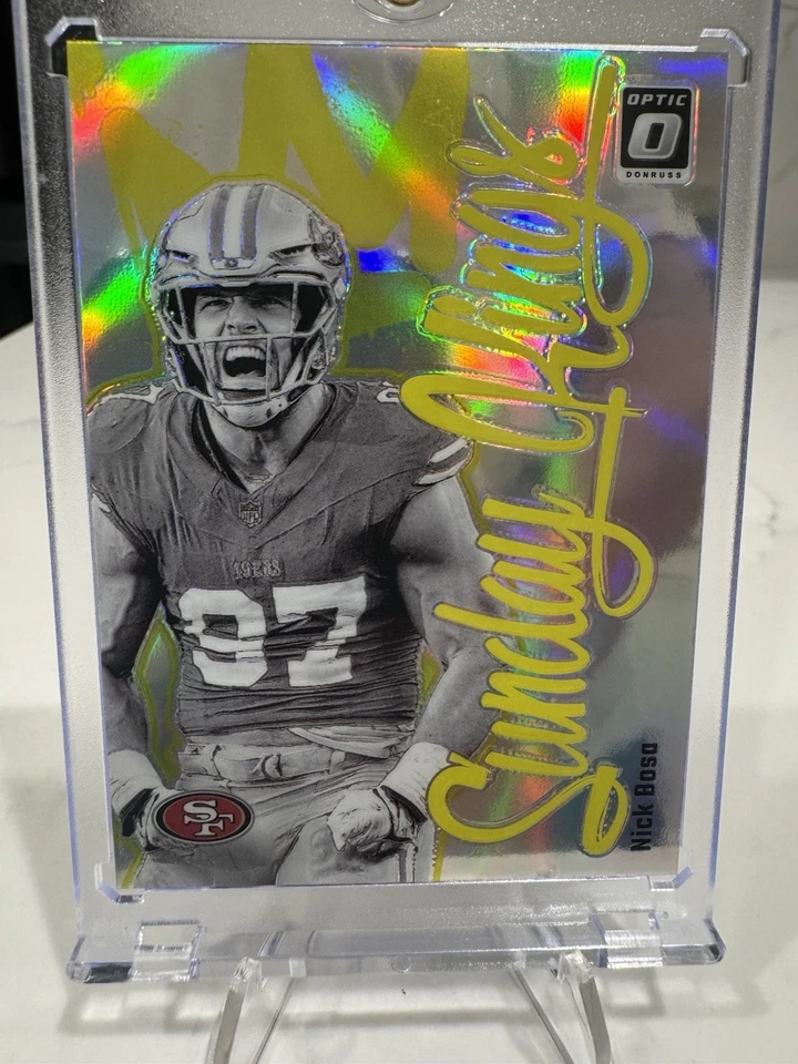 2024 Panini Donruss Optic Nick Bosa Sunday Kings #7 SSP ESTUCHE HIT 49ers Foto 1 de 2