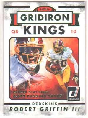 2015 Donruss Stat Line Career #286 Robert Griffin III Gridiron Kings 164/218 - Image 1 of 2