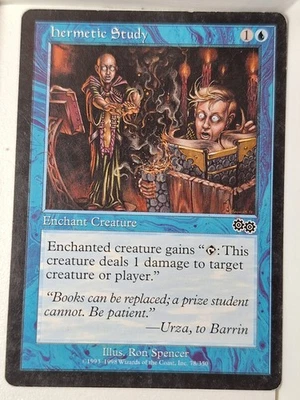 Hermetic Study - Urzas Saga - Magic the Gathering MTG Nice! - Image 1 of 3