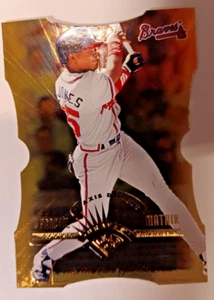 1997 Leaf fractal Matrix Andruw Jones #168 Z-Axis Die-Cut rookie /100 - Picture 1 of 2