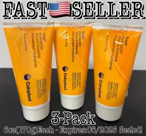 3er Pack Coloplast 1967 Triad Hydrophile Wundverbandspaste 6oz (170g)Ea - 6/25 - Bild 1 von 8