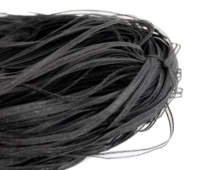 Black crinoline Trim Woven Ribbon 8mm Millinery Hat Making Craft Aussie Seller - Picture 1 of 2