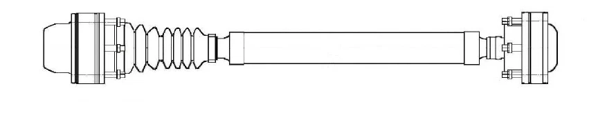 Arbre de transmission avant pour JEEP COMMANDER XK 2006-2010 3.0 CRD V6 - Imagen 1 de 1