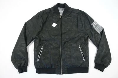 SOVEREIGN CODE WALDEN B334 BLACK CAMO MILITARY MEDIUM REVERSIBLE BOMBER JACKET - Image 1 of 4