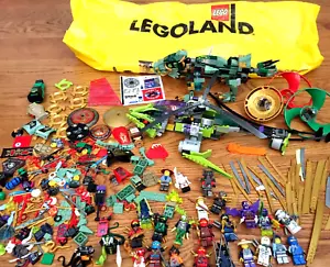 GENUINE LEGO NINJAGO 26 MINIFIGURE LOT WEAPON ARMOR BRICK BLOCK MOC INCOMPLETE - Picture 1 of 12