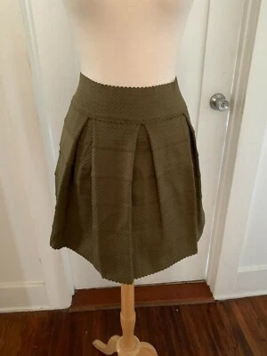  Honey Punch военного оливковый плиссированные трапециевидный повязка короткая юбка размеров различные новый с Ярлыками - Изображение 1 из 4