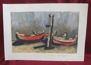 ANTIQUE RUSSIAN SIGNED OIL ON CARDBOARD IMPRESSIONISM PAINTING - Picture 1 of 9