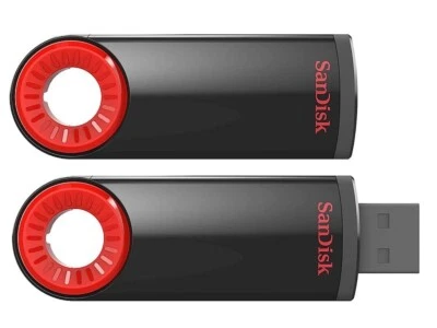 SanDisk Cruzer Dial USB Flash Drive 32GB Black / Green - Image 1 of 4