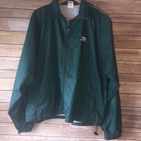 brooks running jacket mens green