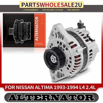 Alternador para Nissan Altima 1993-1994 80 Amp 12 V rotación en sentido horario 6 ranuras Foto 1 de 4