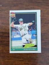 1991 Topps Baseball Mark McGwire #270 Mini Mirco Card