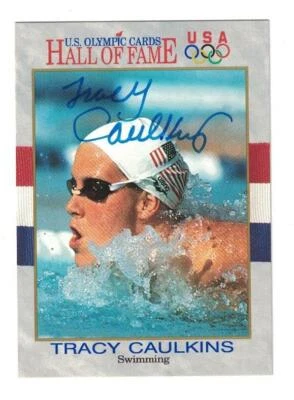 Tracy Caulkins Signed Autographed 1991 Impel Card US Olympics Swimming - Image 1 of 2