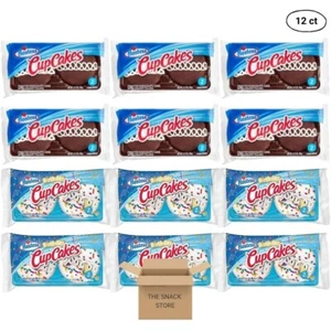 Hostess Cupcakes Chocolate and Birthday 3.17 Ounce, 12 Ct Double Pack, 24 Total! - Picture 1 of 9