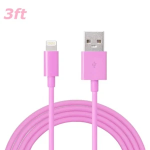 New Round USB Charger Cable Data Cord For iPhone X 7 iPhone 6s 6 Plus iPhone 8 5 - Picture 1 of 2