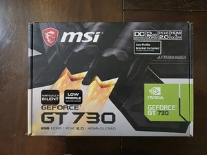 ASUS GEForce GT 730- SL 2GB GDDR5 Graphics Card with OdB cooling - Picture 1 of 3