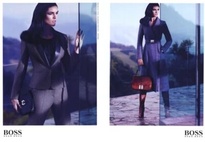 Hugo Boss Hilary Rhoda Fashion 4-seitige MAGAZINANZEIGE 2012 - Bild 1 von 2