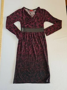 Ladies Dress Influence Size 6/8 Long Sleeve Red Mix 6636 - Picture 1 of 11