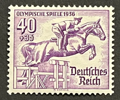 Sellos de viaje: sellos de los Juegos Olímpicos Alemanes de Alemania 1936 #B89 como nuevos OG H Foto 1 de 4