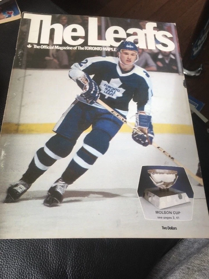 Laurie Boschman Cover Program Toronto Maple Leafs vs Calgary Flames Mar 7,1981 - Image 1 of 1