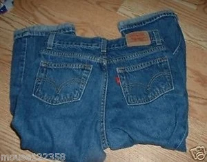 Levi Blue Denim Capri Jeans 10.5 Plus - Picture 1 of 1