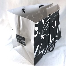 Saks Fifth Avenue Signature Shopping Gift Bag Rare 2007 Design Pentagram Bierut